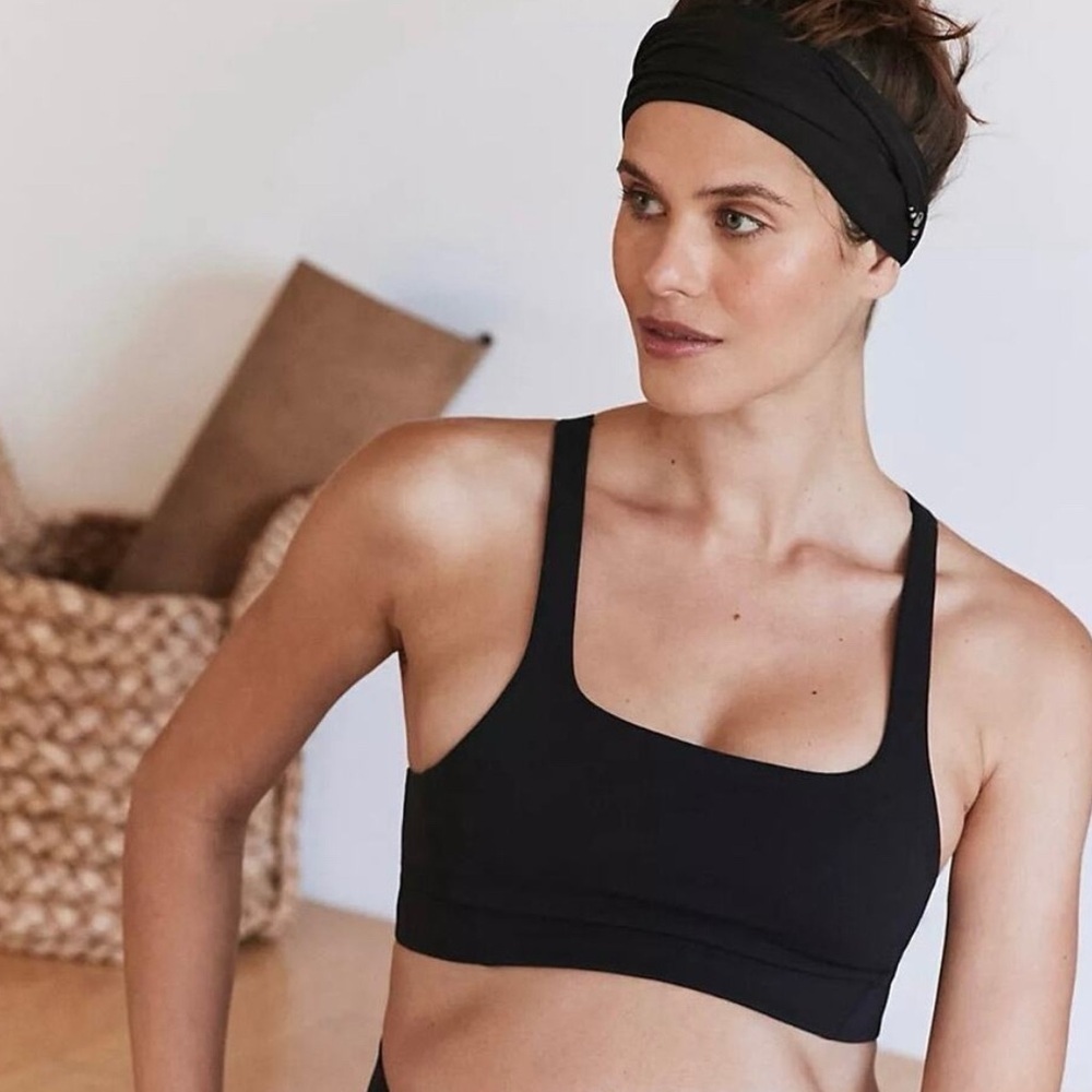 FP Movement x Hatch Never Better Square Neck Maternity Bra Size XS in Black NWT